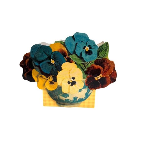 Hallmark Floral Pansy Design Notepad Holder & Paper Notepad Set - Picture 7 of 8